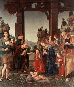 Lorenzo Di Credi : Adoration of the Shepherds